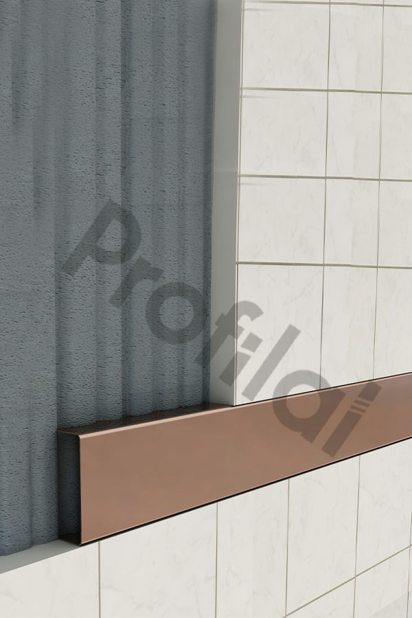 Parlak Bronz Bordür Profili Parlak Bronz Bordür Profili